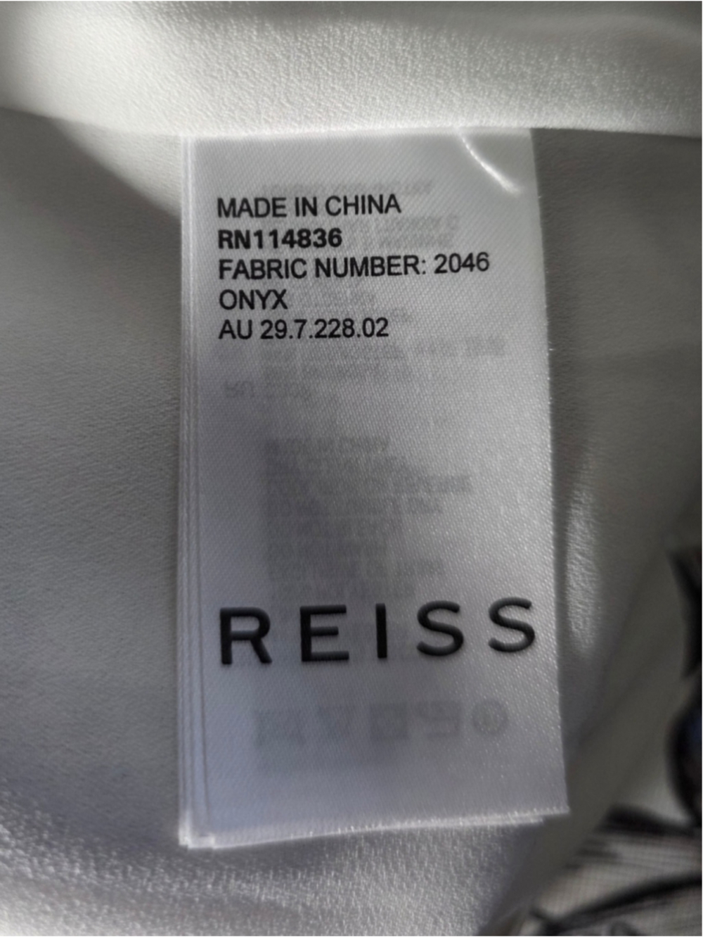 Reiss Onyx Printed Flare Dress Sleeveless Fit & Flare Floral Size 8 Off White - Picture 8 of 10
